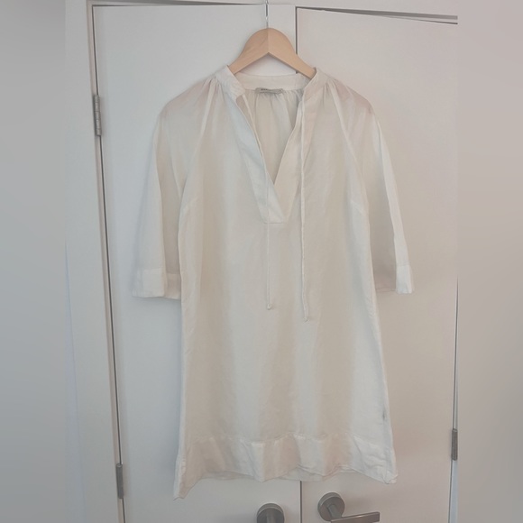 MARLE Margarita White Linen Dress - Picture 3 of 4